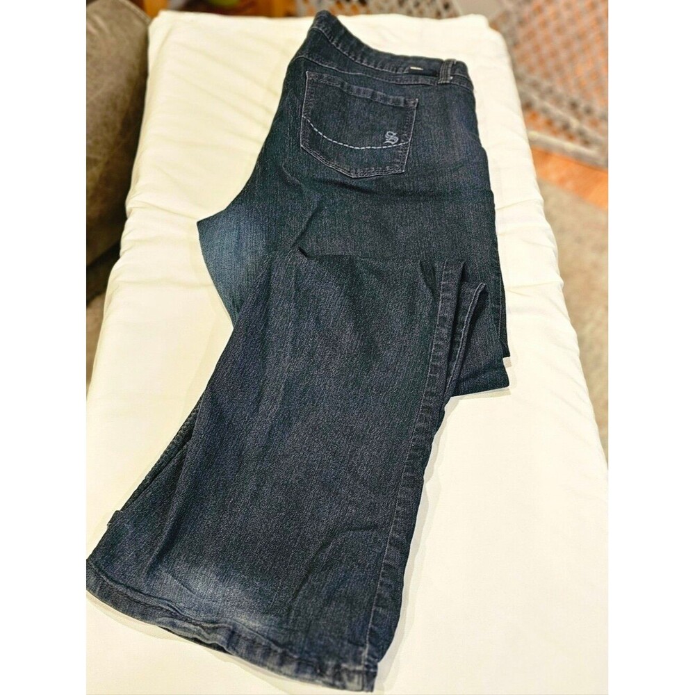 Source Of Wisdom Women’s Dark Wash Blue Jeans - Classic Stretch Denim